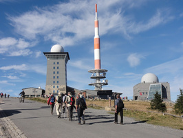 Brocken - Wanderer auf dem Weg zum Gipfel